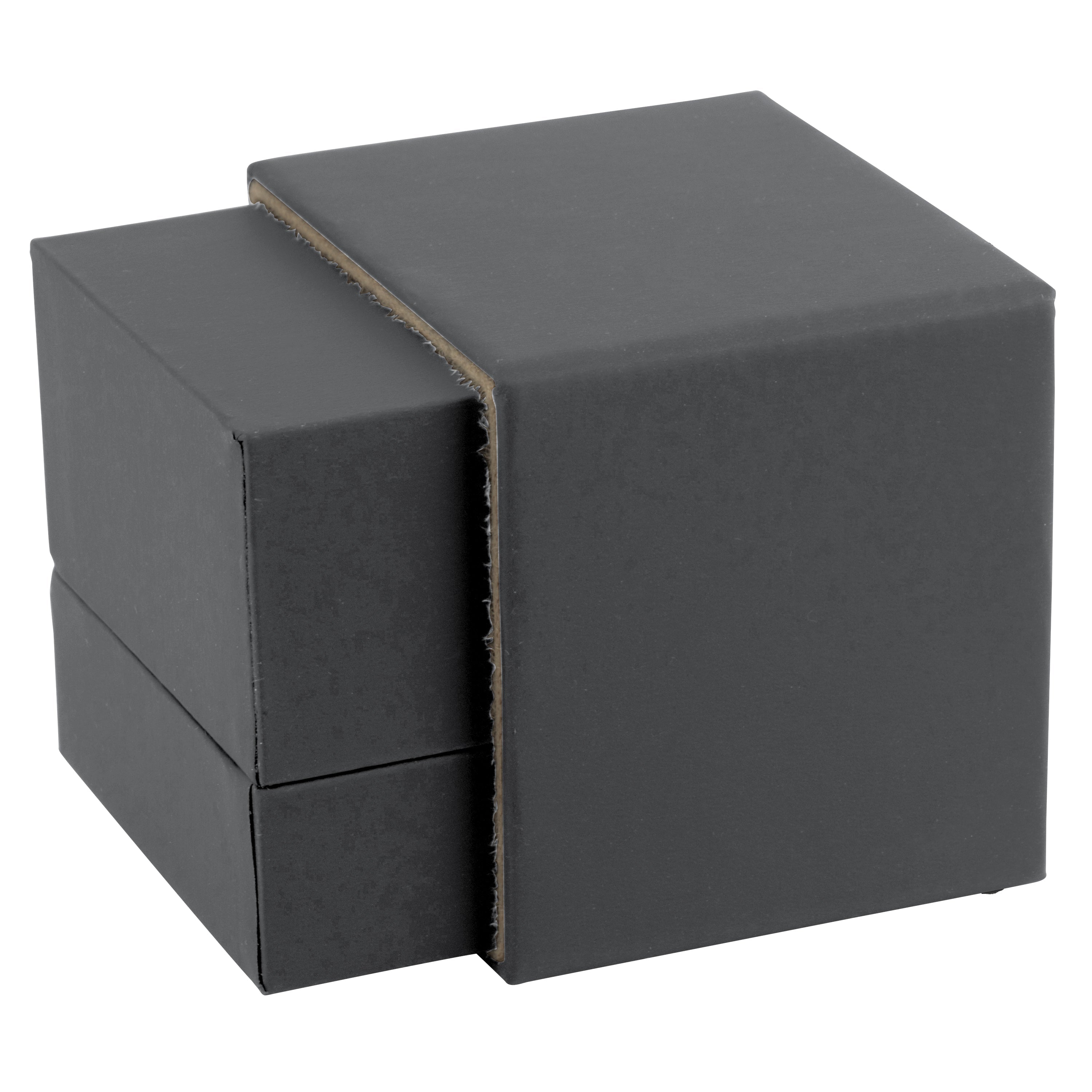 Matte Paper Covered Single Ring Box with Matching Moulded Sleeve