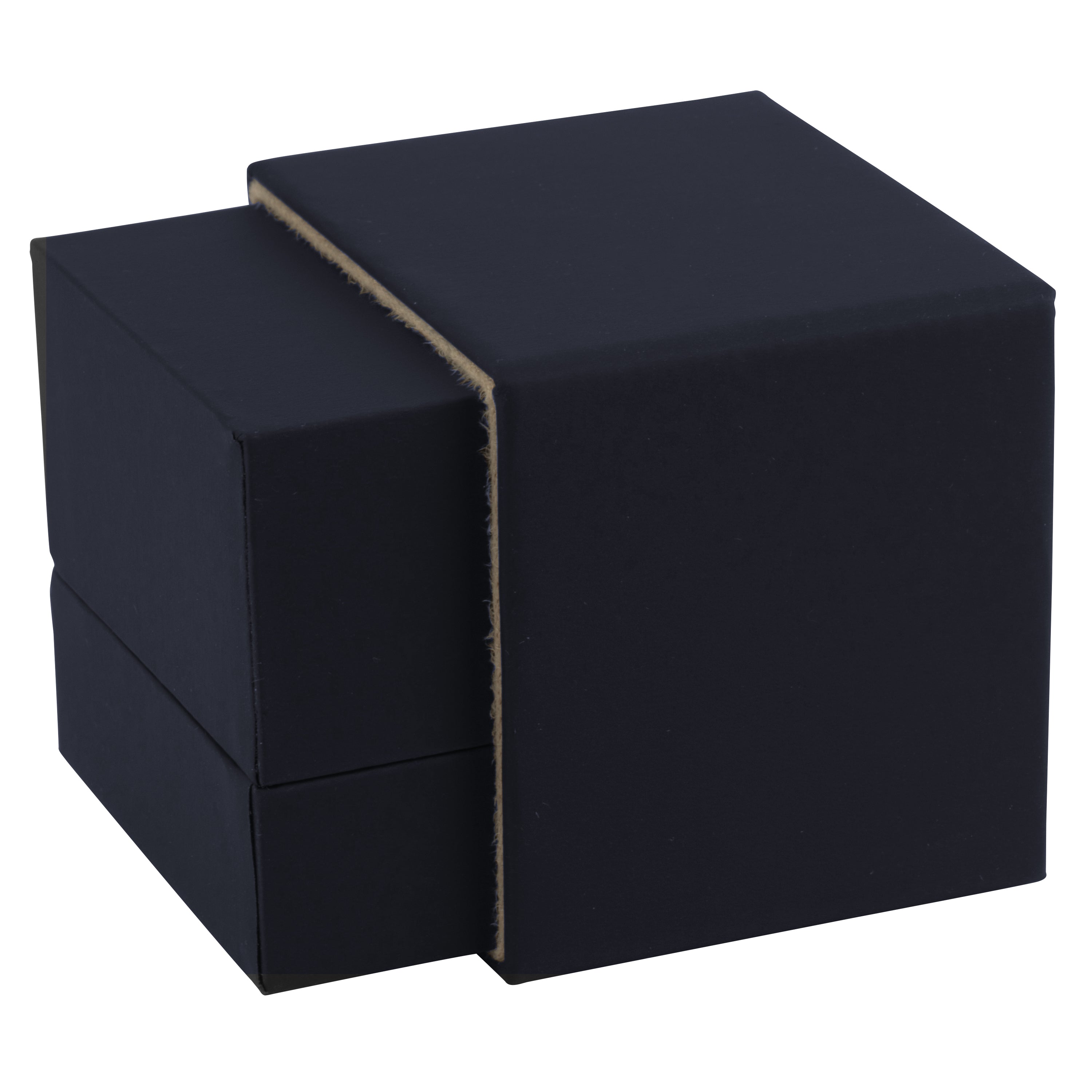 Matte Paper Covered Single Ring Box with Matching Moulded Sleeve