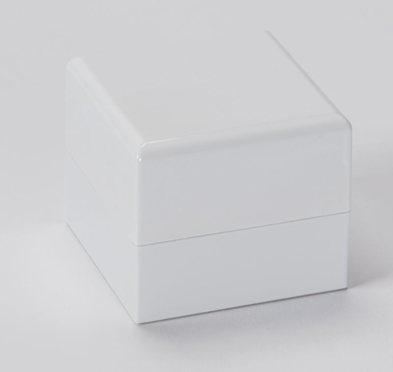 Wood Look Single Ring Box with Leatherette Interior