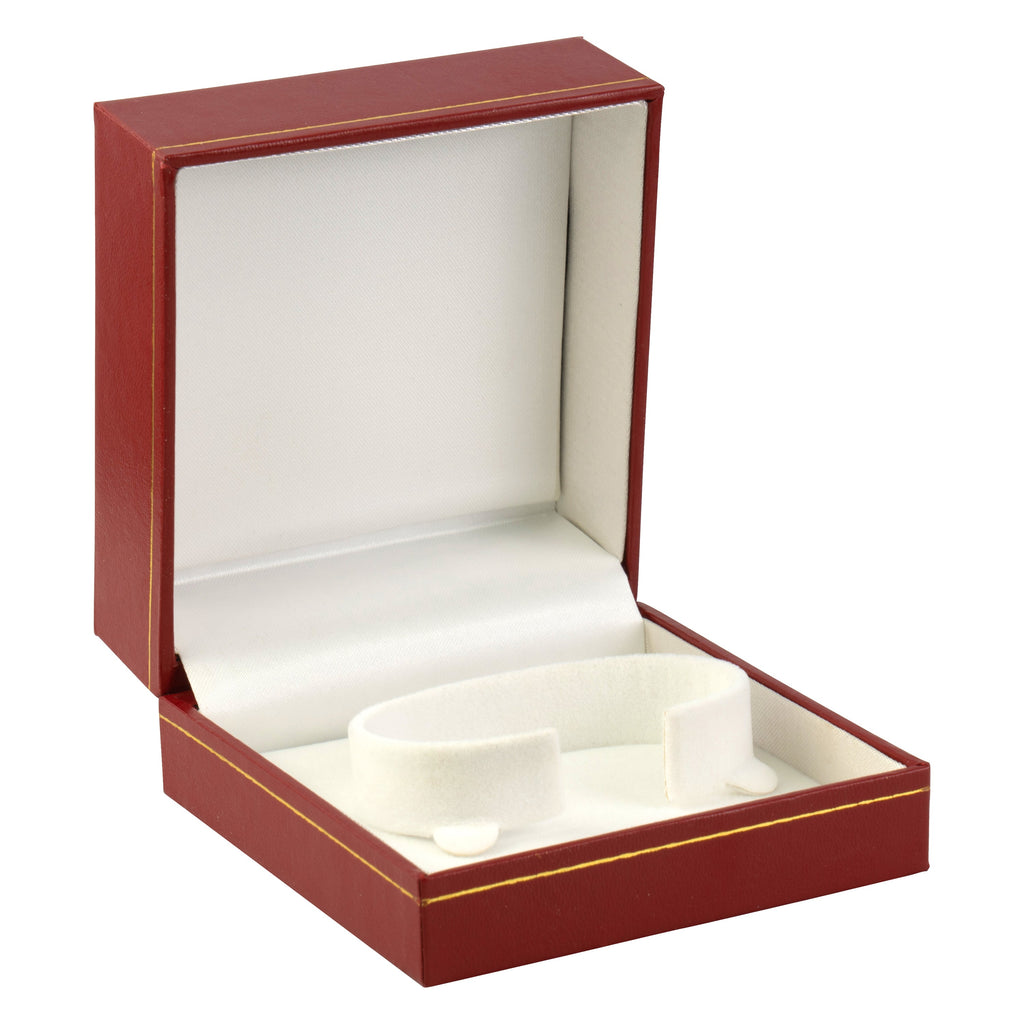 Paper Covered Bangle Box with Gold Accent